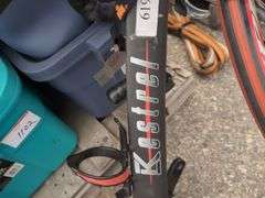 Assorted Sports Gear, Bike/Running Shoes, and Disassembled Bicycle