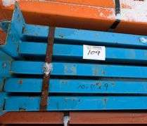 10 Heavy-Duty Pallet Rack Beams – 4" x 9', Blue