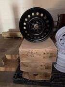 4 Units Black Steel Wheel Rim (18x75)