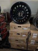 4 Units Black Steel Wheel Rim (18x7)