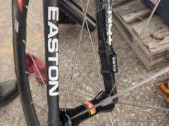 Assorted Sports Gear, Bike/Running Shoes, and Disassembled Bicycle