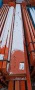 5 Heavy-Duty Pallet Rack Beams – 6" x 9', Orange