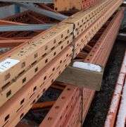 (2) Heavy-Duty Pallet Rack Uprights (48" x 9' & 42" x 12'))