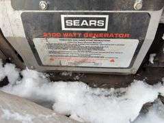 Sears 2100-Watt Portable Generator – 120V, 17.5A