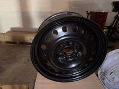 4 Units Black Steel Wheel Rim (18x75)