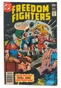 Freedom Fighters #12 (February 1977) – Bronze Age DC Classic Featuring Doll Man in Peril!