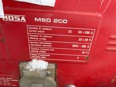 MOSA MSG 200 DC Welder – 50–200 Amp Output, 23–28V Welding Voltage