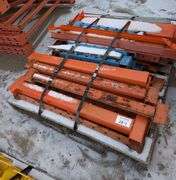 Pallet Rack Accessories – Yellow Column Guards & Orange Rack Components