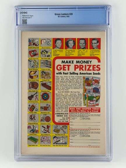 Green Lantern #20 (1963) – CGC 7.0 (Fine/Very Fine)