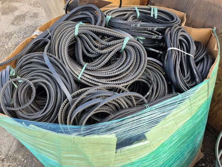 Assortment of Lengths, Styles, and Thicknesses of V-belts