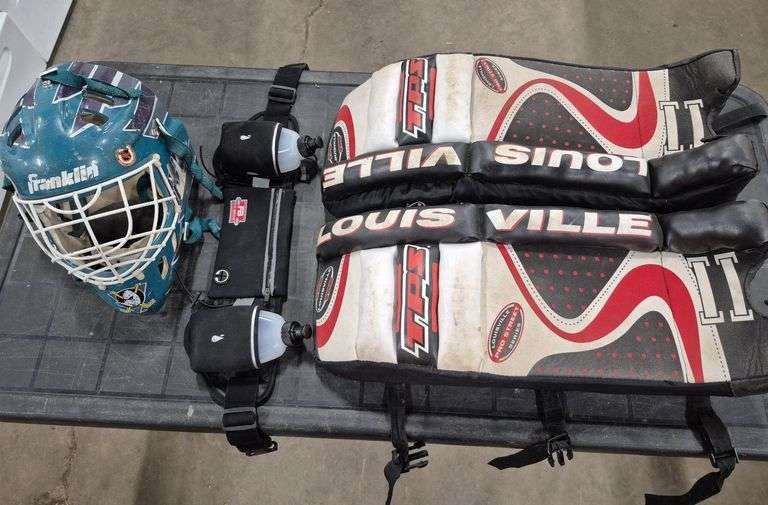 Kids Hockey Goalie Pads, Hockey Goalie Mask, Fit Bros Hydration Belt