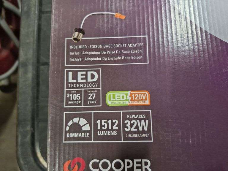 Halo 15" Surface Mount Light with 5 Selectable Colors (Unused)