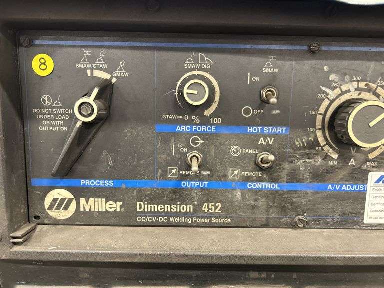 3-Phase Miller Dimension 452 Welder