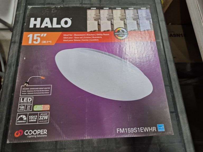 Halo 15" Surface Mount Light with 5 Selectable Colors (Unused)