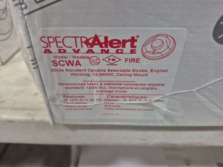 4 Packages of Standard Candela Selectable Strobe Fire Alarms