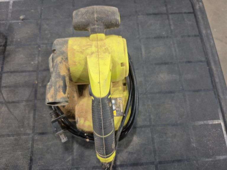 Corded Tools, Yellow Milk Crate & Misc Plastic Bins
