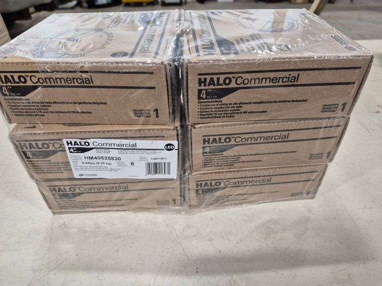 Unused 4" Halo Commerical Recessed Lights (6 Lights per Package)