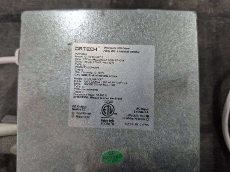 2 Ortech LED 4" Recessed Lights with Ortech Dimmable LED Drivers