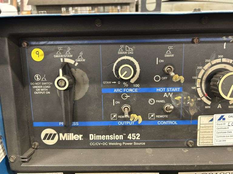 3-Phase Miller Dimension 452 Welder