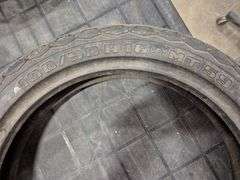 2 Motorcycle Tires (Pirelli Phantom Size 100/90H16 MT59, Dunlop Arrowmax Size 110/90-16-59)(Unused)