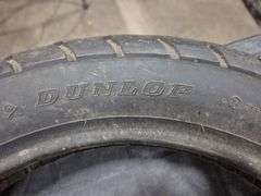 2 Motorcycle Tires (Pirelli Phantom Size 100/90H16 MT59, Dunlop Arrowmax Size 110/90-16-59)(Unused)