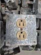 Assortment of Electrical Juction Boxes, Switches, Plugs, Conduit, etc.