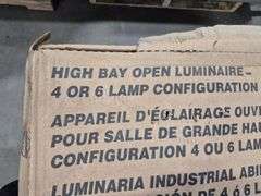 2 High Bay Open Luminaires, 4 or 6 Lamp Configuration (48" x 20")