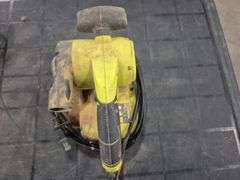 Corded Tools, Yellow Milk Crate & Misc Plastic Bins