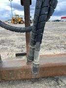 NM Attachments 96 in Q/C Pipe Wheel Loader Grapple (Fits John Deere 744K)