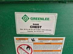 Greenlee 2448 Storage Chest/Metal Tool Crate