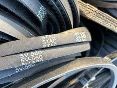 Assortment of Lengths, Styles, and Thicknesses of V-belts