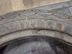 2 Motorcycle Tires (Pirelli Phantom Size 100/90H16 MT59, Dunlop Arrowmax Size 110/90-16-59)(Unused)