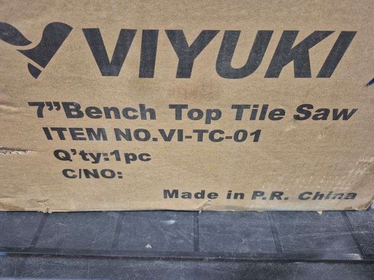 7" Bench Top Tile Saw (Viyuki)