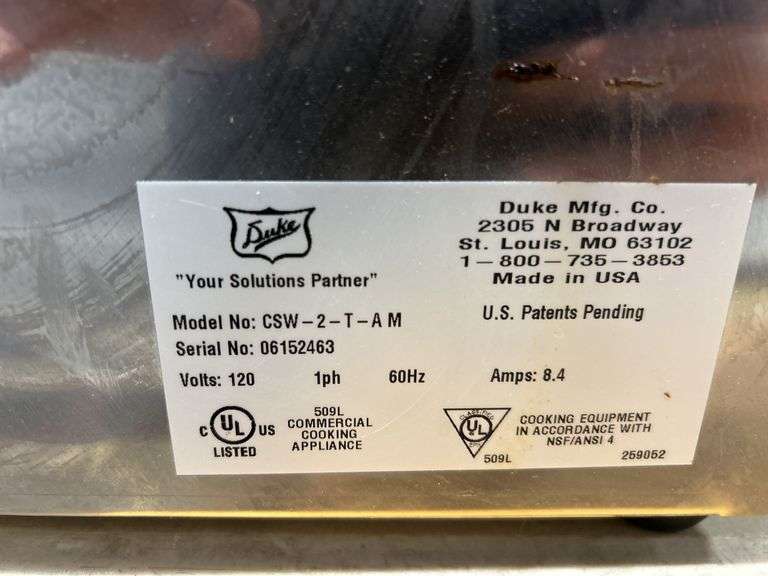 Duke Countertop Soup Warmer