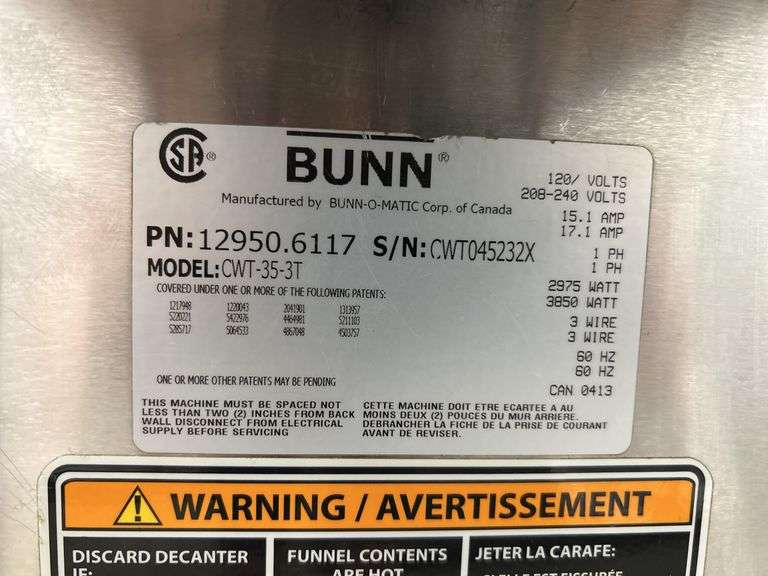 Bunn Coffee Maker