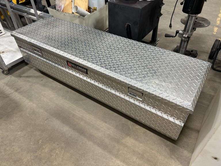 Aluminum Truck Box with Assortment of Tools