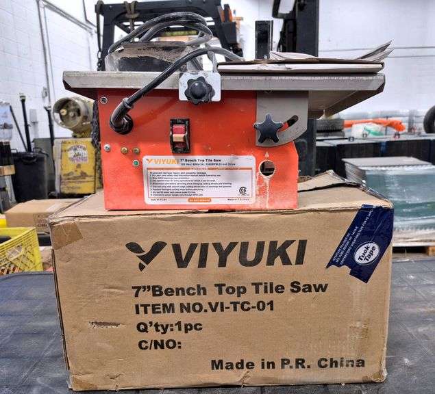 7" Bench Top Tile Saw (Viyuki)