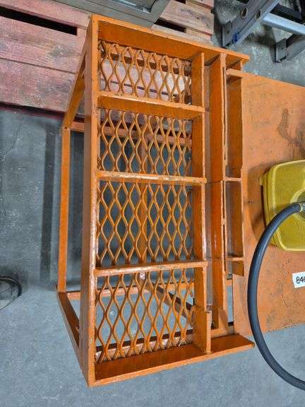 Hydraulic Kwik Crimp Machine on a Rolling Cart with Foot Pedal
