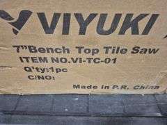 7" Bench Top Tile Saw (Viyuki)