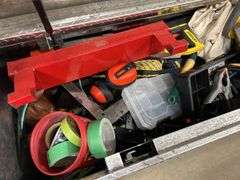 Aluminum Truck Box with Assortment of Tools