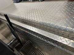 Aluminum Truck Box with Assortment of Tools