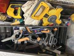 Aluminum Truck Box with Assortment of Tools