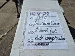 1998 Slumber Queen 5th Wheel Utility Flat Bed Trailer