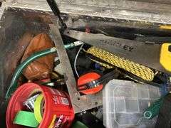 Aluminum Truck Box with Assortment of Tools