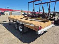 1998 Slumber Queen 5th Wheel Utility Flat Bed Trailer