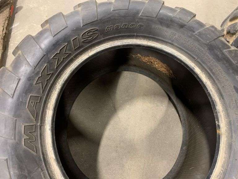 3 Tires(2-maxxis brand 26x10-14, 1-maxxis 27x11.00R14)