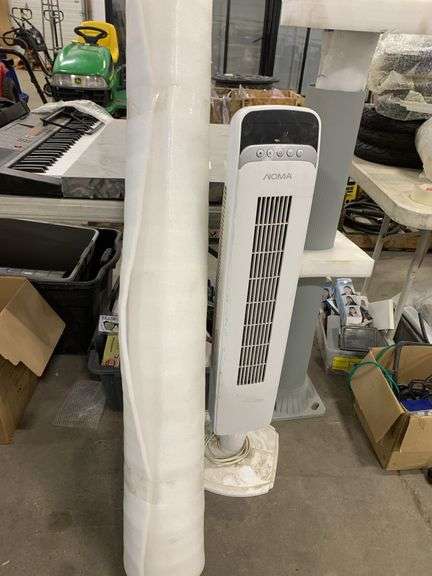 Tower Fan, Roll of EPE Foam & Solar Panel Stand