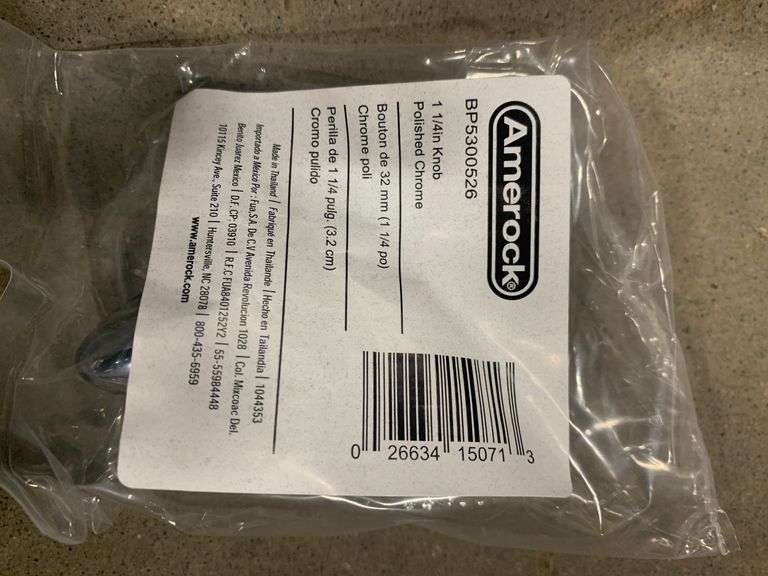 Unopened Polished Chrome Knob (Approx. 120)