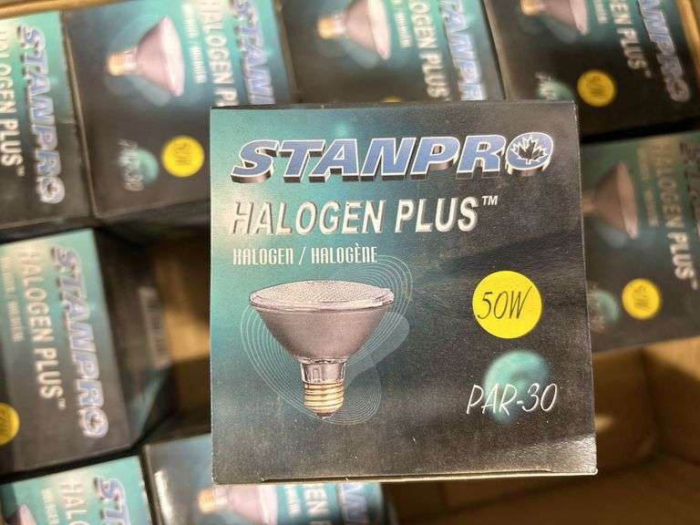 Two Boxes of Stanpro Halogen 50w Lights
