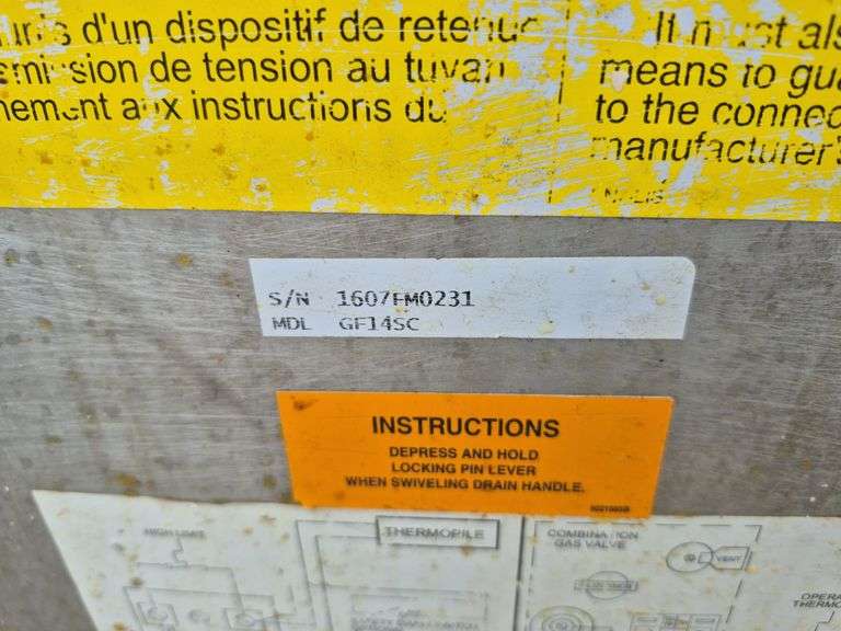 Frymaster GF14 Standard Gas Fryer (Comes with 3 Baskets)